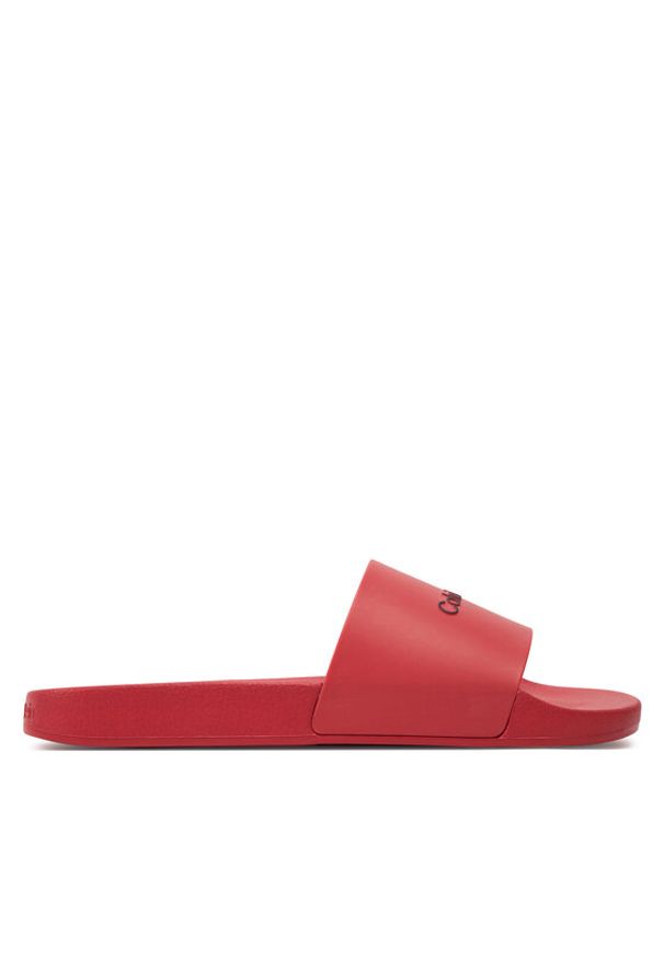 Calvin Klein Klapki Pool Slide Rubber HM0HM00455 Czerwony. Kolor: czerwony