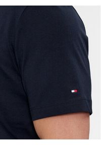 TOMMY HILFIGER - Tommy Hilfiger T-Shirt Box Flag Logo Tee MW0MW33690 Granatowy Regular Fit. Kolor: niebieski. Materiał: bawełna