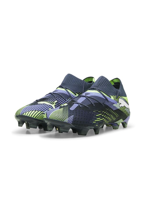 Puma - Buty piłkarskie unisex PUMA FUTURE 7 ULTIMATE FG/AG. Kolor: żółty, biały, wielokolorowy, szary. Sport: piłka nożna