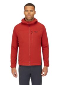 Kurtka softshell męska Rab Torque Jacket. Kolor: czerwony. Materiał: softshell