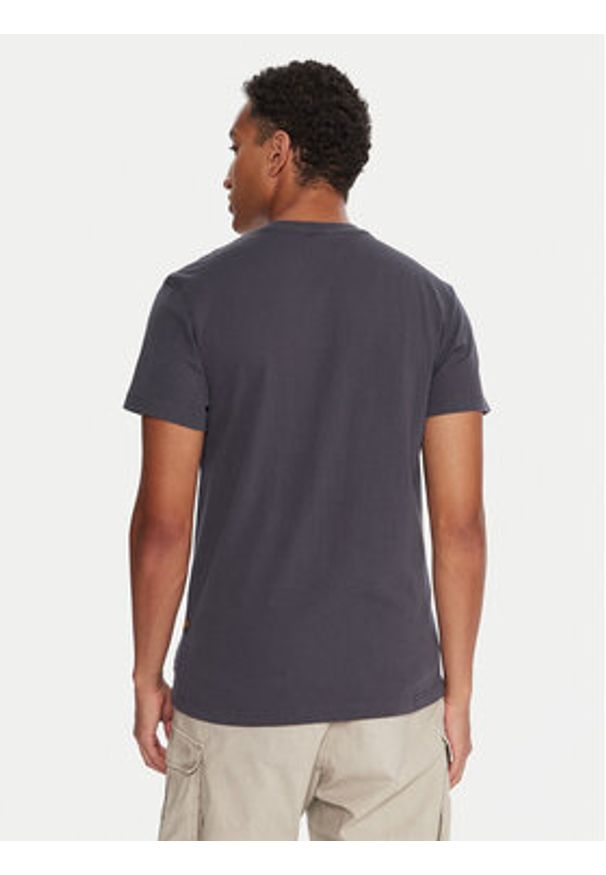 G-Star RAW - G-Star Raw T-Shirt Spray Logo D26833-D101 Granatowy Regular Fit. Kolor: niebieski. Materiał: bawełna