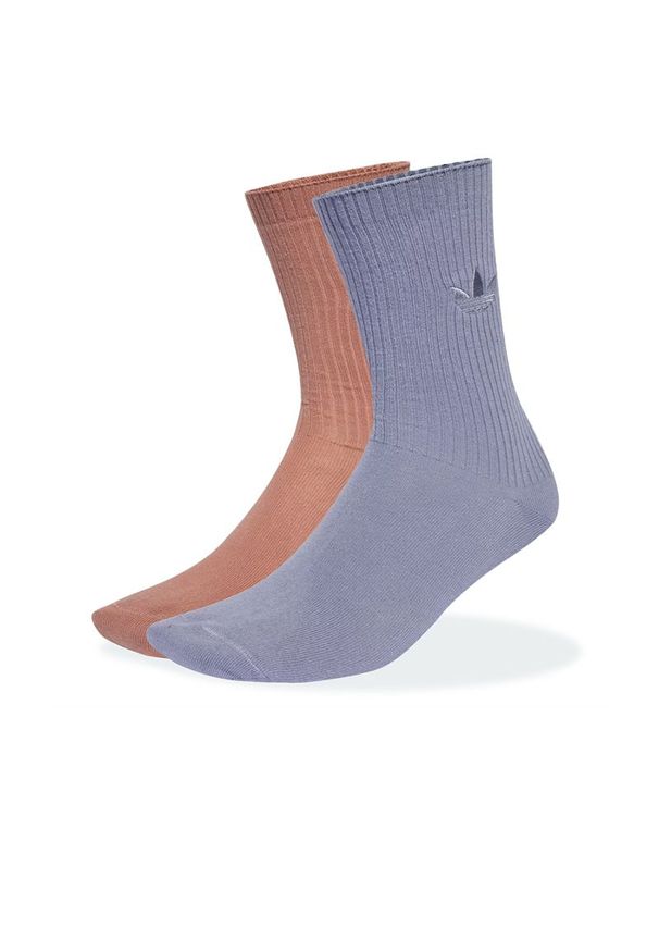 Adidas - Skarpetki unisex adidas Originals Everyday Icons Crew 2 Packs JW8001 - multikolor. Kolor: wielokolorowy. Materiał: materiał, bawełna, elastan, poliester. Wzór: aplikacja