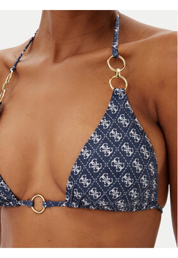 Guess Góra od bikini E5GJ36 KCRL2 Niebieski. Kolor: niebieski. Materiał: syntetyk