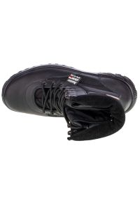 Buty Protektor Grom M 108-742 czarne. Kolor: czarny. Materiał: skóra, syntetyk. Szerokość cholewki: normalna. Sezon: zima