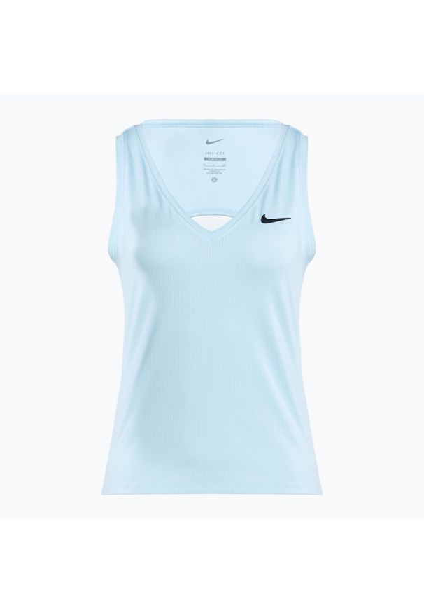 Tank top tenisowy damski Nike Court Dri-Fit Victory Tank. Kolor: niebieski. Technologia: Dri-Fit (Nike). Sport: tenis