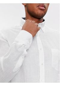PAUL & SHARK - Paul&Shark Koszula 24413080 Biały Slim Fit. Kolor: biały. Materiał: len #5
