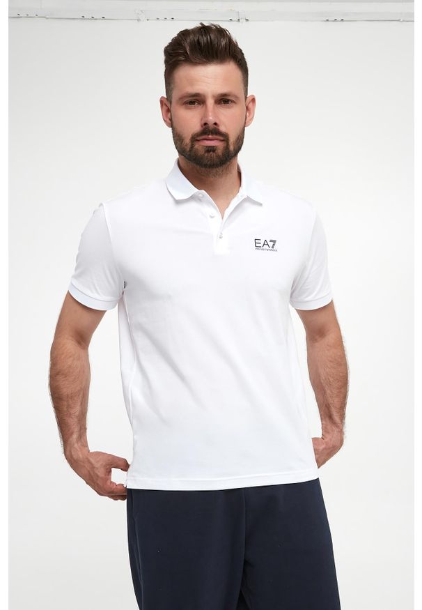 EA7 Emporio Armani - Polo męskie EA7 EMPORIO ARMANI. Typ kołnierza: polo
