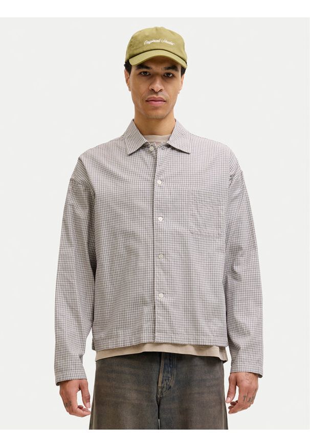 Jack & Jones Koszula Austin 12277479 Beżowy Loose Fit. Kolor: beżowy. Materiał: bawełna