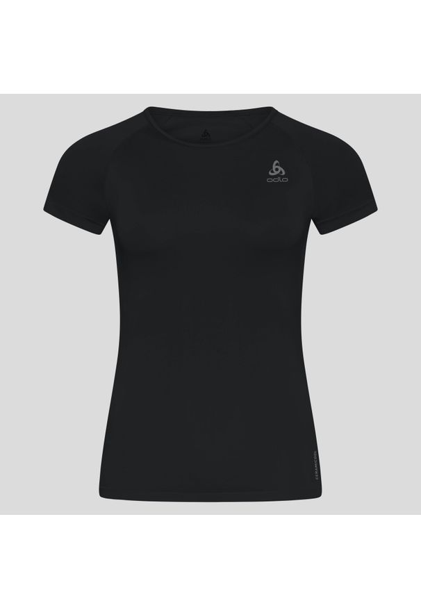 Koszulka damska Odlo BL TOP crew neck s/s PERFORMANCE X-LIGHT. Kolor: czarny, szary, wielokolorowy