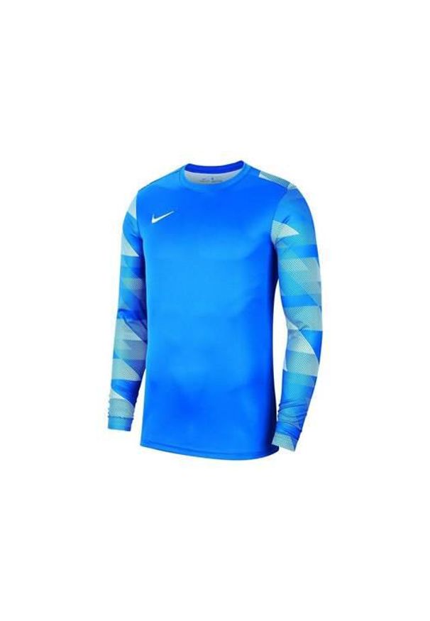 Koszulka treningowa chłopięca Nike JR Dry Park IV. Kolor: niebieski, biały, wielokolorowy. Długość rękawa: długi rękaw. Długość: długie. Sport: piłka nożna
