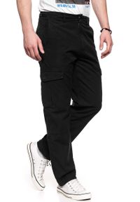 Lee - LEE SPODNIE MĘSKIE FATIGUE PANT BLACK L73ACJ01 112120319. Materiał: tkanina, materiał. Wzór: jednolity #10