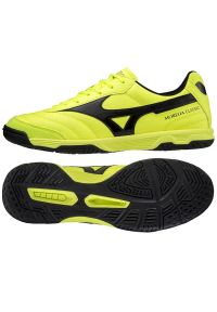 Buty piłkarskie Mizuno Morelia Sala Classic In M Q1GA220245 żółte żółcie. Zapięcie: sznurówki. Kolor: żółty. Materiał: syntetyk. Sport: piłka nożna