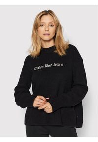 Calvin Klein Jeans Sweter J20J217730 Czarny Relaxed Fit. Kolor: czarny. Materiał: syntetyk #1