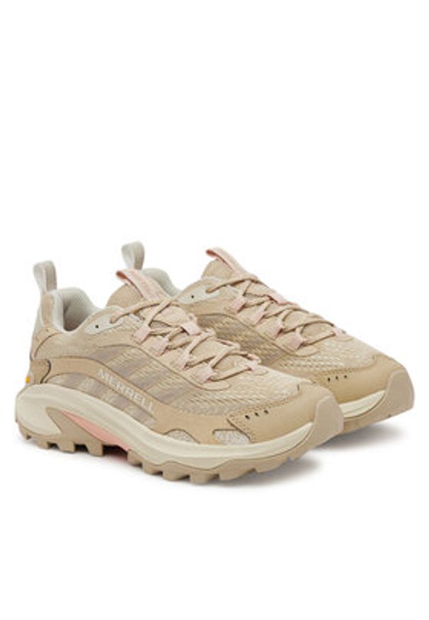 Merrell Sneakersy J037854 Khaki. Kolor: brązowy. Materiał: materiał