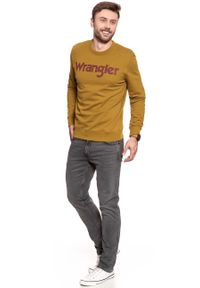 Wrangler - WRANGLER BLUZA LOGO CREW GOLDEN BROWN W6585I7VQ 112130605 #9