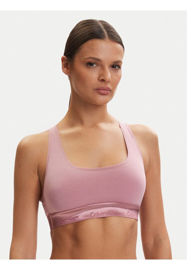 Calvin Klein Underwear Biustonosz top LV00QF8869 Różowy. Kolor: różowy. Materiał: bawełna