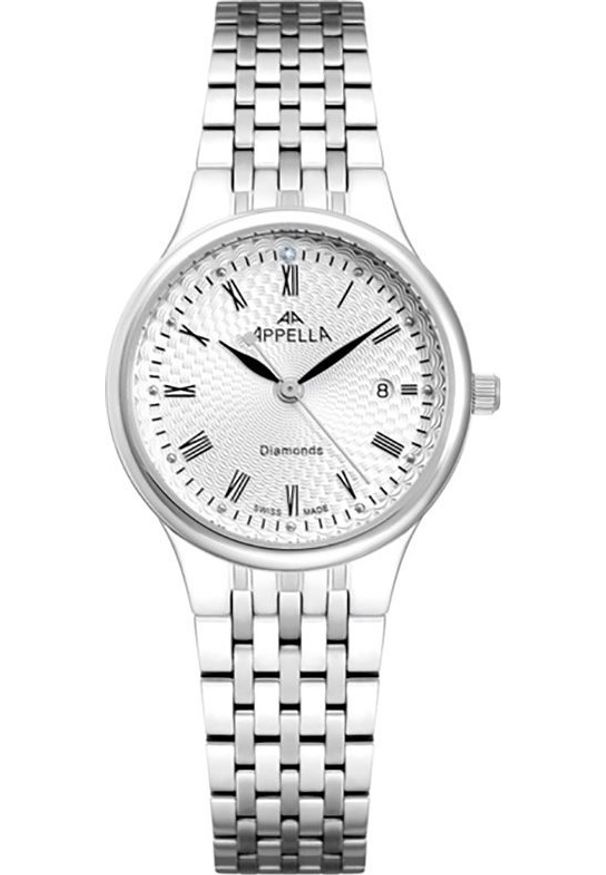 Zegarek Acappella Zegarek damski Appella L32002.5133DQ srebrny. Kolor: srebrny