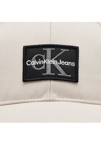 Calvin Klein Jeans Czapka z daszkiem Mono Logo Patch Cap K50K512149 Beżowy. Kolor: beżowy. Materiał: materiał