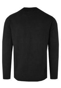 Bawełniany sweter Brave Soul z Oryginalnym Kołnierzykiem i Dekoltem - Czarny. Kolor: czarny. Materiał: bawełna #3