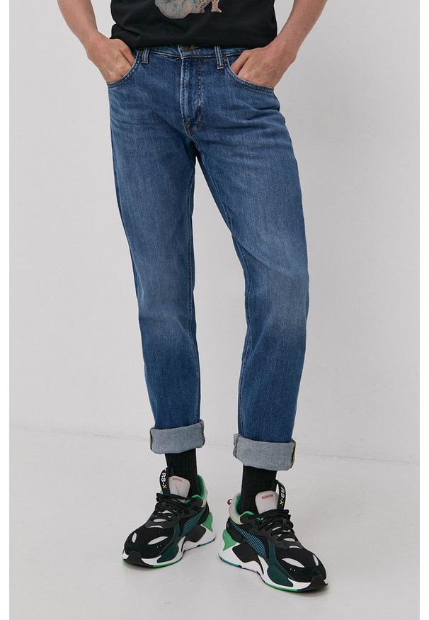 Lee - Jeansy Daren Zip Fly. Kolor: niebieski