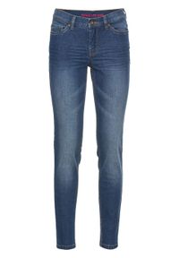 Dżinsy Super SKINNY, krótsze nogawki bonprix niebieski "stone". Kolor: niebieski. Długość: krótkie
