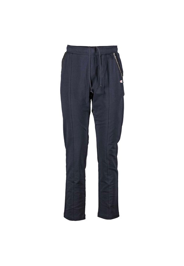 Spodnie sportowe damskie Champion 116323BS501. Kolor: niebieski. Materiał: dresówka. Długość: długie