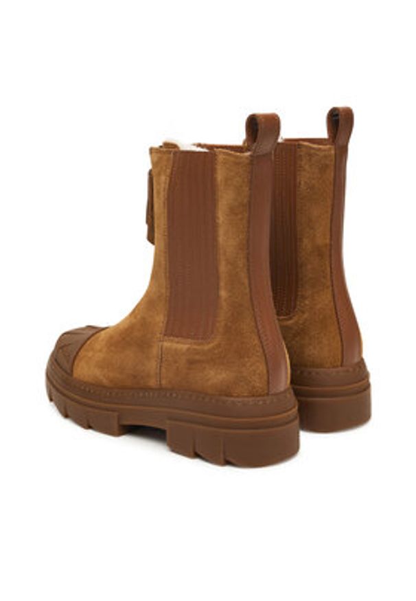 Furla Botki Gum YI57FGU BX3507 AL 03B00 1007 Brązowy. Kolor: brązowy. Materiał: zamsz, skóra