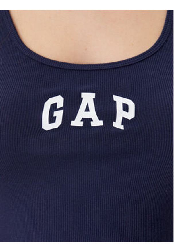 GAP - Gap Top 585421-00 Granatowy Slim Fit. Kolor: niebieski. Materiał: bawełna, syntetyk