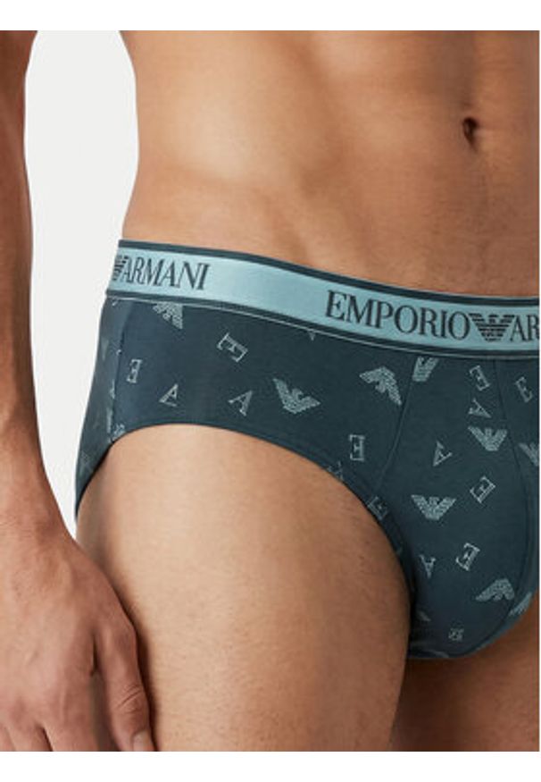 Emporio Armani Underwear Komplet slipów EM000369 AF20669 MB148 Kolorowy. Materiał: bawełna. Wzór: kolorowy