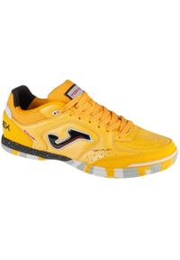 Joma - Buty halowe do piłki nożnej męskie, Top Flex 24 TOPW IN. Kolor: żółty. Materiał: materiał, tkanina, syntetyk, skóra. Sport: piłka nożna