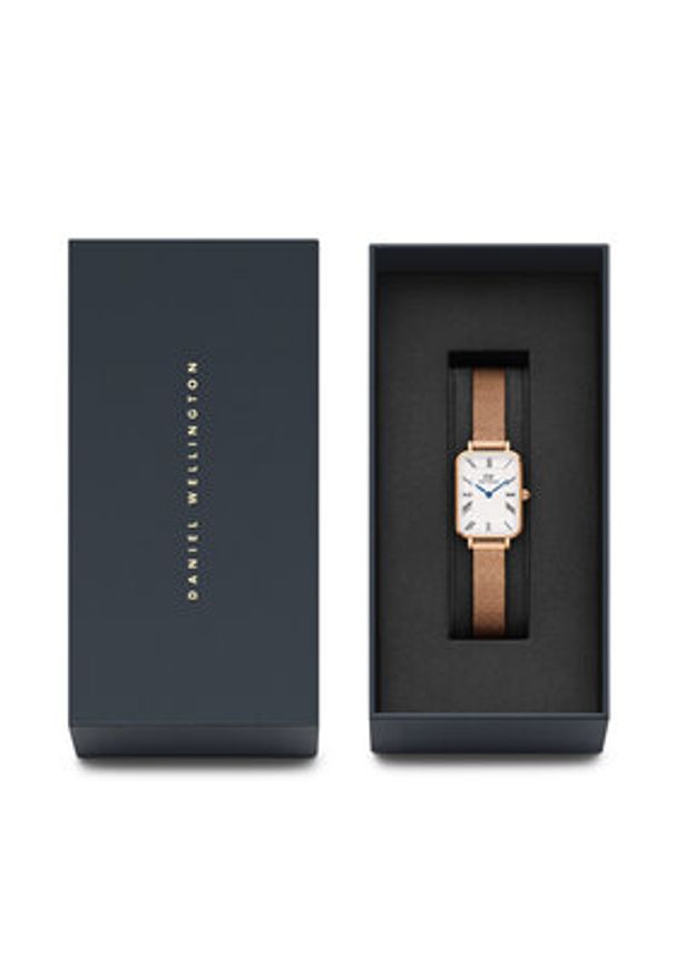 Daniel Wellington Zegarek Quadro Roman Numerals DW00100687 Złoty. Kolor: złoty