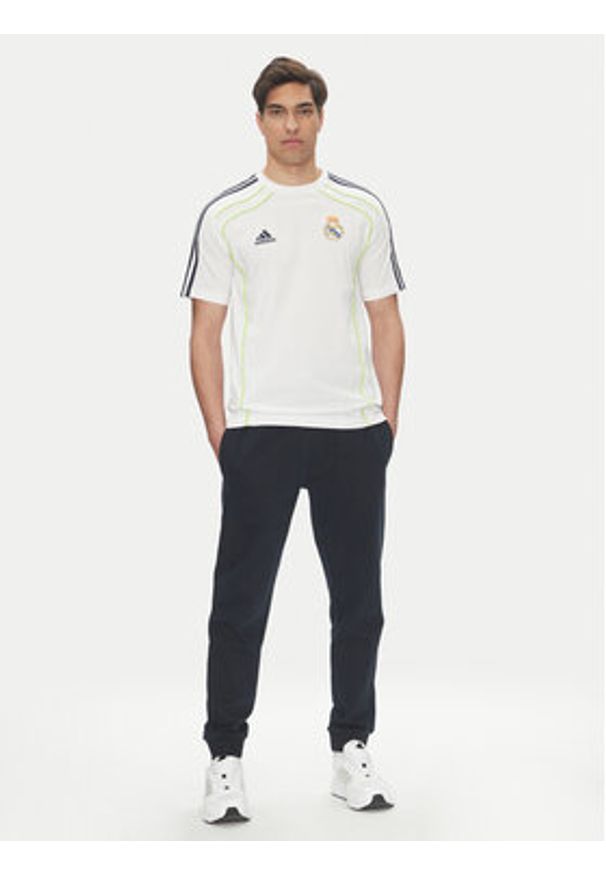 Adidas - adidas T-Shirt Real Madrid UBP JF2591 Biały Regular Fit. Kolor: biały. Materiał: bawełna