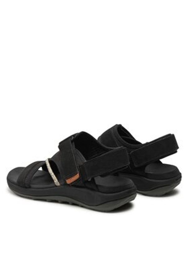 Merrell Sandały Terran 4 Backstrap J006412 Czarny. Kolor: czarny. Materiał: skóra