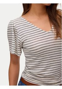 Vero Moda Bluzka Gina 10325611 Beżowy Regular Fit. Kolor: beżowy. Materiał: wiskoza #5