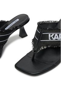 Karl Lagerfeld - KARL LAGERFELD Japonki Panache II KL30104 Czarny. Kolor: czarny. Materiał: materiał #3