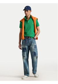 Polo Ralph Lauren Polo 710536856456 Zielony Slim Fit. Typ kołnierza: polo. Kolor: zielony. Materiał: bawełna
