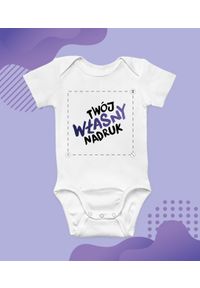 MegaKoszulki - Body z własnym nadrukiem. Materiał: skóra, bawełna, materiał. Wzór: napisy #1