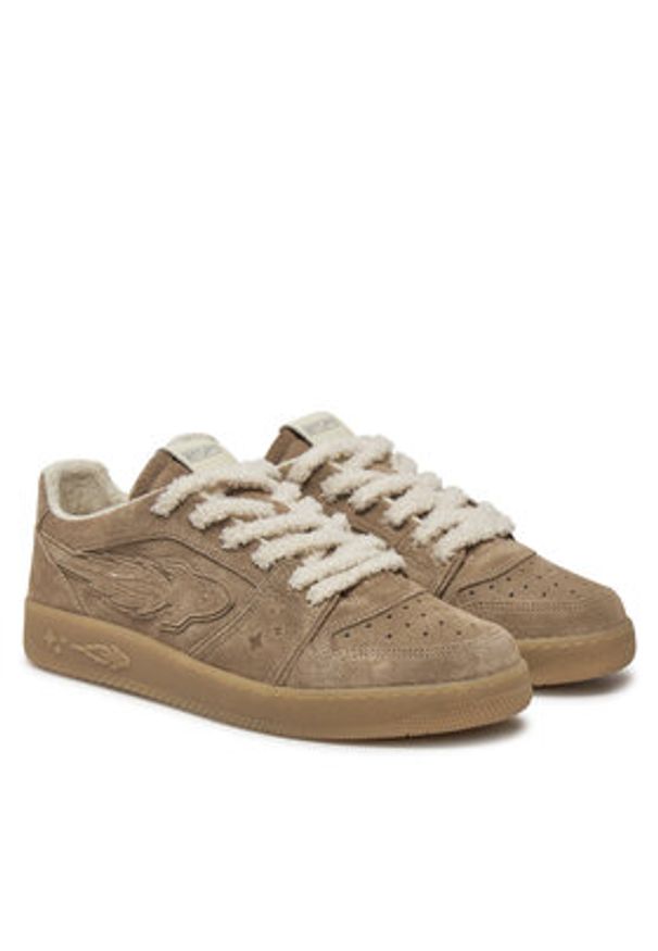 Enterprise Japan Sneakersy BB5003 PX002 S3168 Brązowy. Kolor: brązowy. Materiał: skóra, zamsz