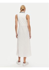 TOMMY HILFIGER - Tommy Hilfiger Sukienka codzienna WW0WW45167 Biały Regular Fit. Okazja: na co dzień. Kolor: biały. Materiał: syntetyk. Typ sukienki: proste. Styl: casual #5