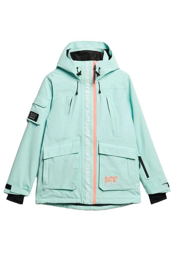 Damska kurtka narciarska Superdry Ultimate Rescue. Kolor: niebieski. Sport: narciarstwo