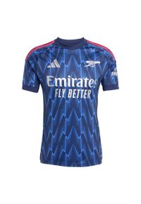 Adidas - Koszulka wyjazdowa Arsenal 25/26. Kolor: szary, niebieski, wielokolorowy. Sport: piłka nożna