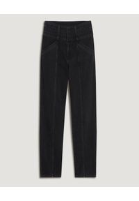 IRO PARIS - Czarne jeansy z przeszyciami Boucry. Stan: podwyższony. Kolor: czarny. Długość: długie #5