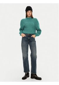 AMERICAN VINTAGE - American Vintage Sweter East EAST18QH24 Zielony Loose Fit. Kolor: zielony. Materiał: syntetyk, wełna. Styl: vintage #3