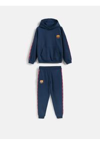 Reserved - Komplet FC Barcelona - granatowy. Kolor: niebieski. Materiał: bawełna, dzianina #1