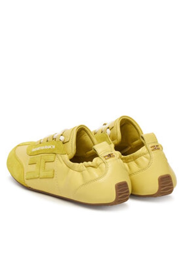 Elisabetta Franchi Sneakersy SA39G61E2 Zielony. Kolor: zielony. Materiał: skóra