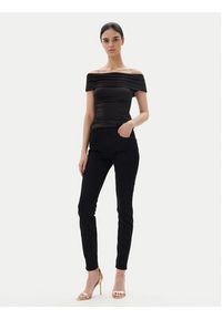 Guess Jeansy W4BA34 D4PZ1 Czarny Skinny Fit. Kolor: czarny