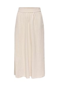 only - ONLY Spódnica maxi Tizana 15372613 Beżowy Regular Fit. Kolor: beżowy. Materiał: bawełna #1