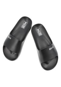 Big-Star - Czarne Klapki Big Star Stylowe Obuwie Damskie Na Platformie. Okazja: na spacer, na co dzień. Kolor: czarny. Sezon: lato. Obcas: na platformie. Styl: elegancki #3