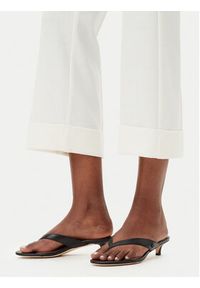 Marella Spodnie materiałowe Duello 2515131191 Écru Regular Fit. Kolor: kremowy. Materiał: syntetyk #5