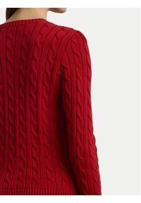 Lauren Ralph Lauren - LAUREN RALPH LAUREN Sweter 200932223009 Czerwony Slim Fit. Kolor: czerwony. Materiał: bawełna #3
